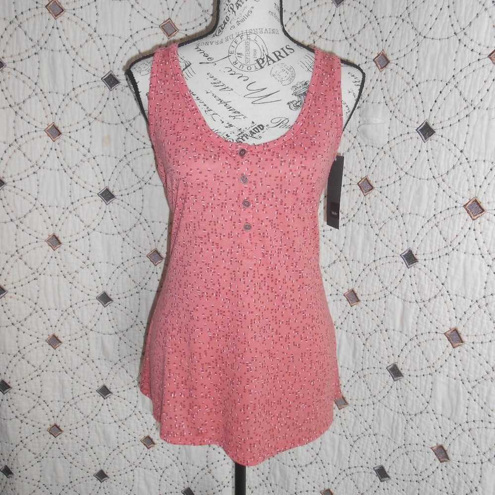 3/$10 NWT Mossimo Printed Salmon Tank Top XS